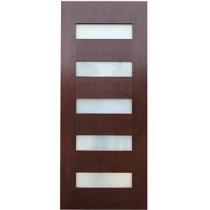 Kuchuan Fiberglass Door with Glazed Grain FGM-001