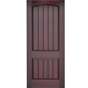 Kuchuan Fiberglass Door with Mahogany Grain FM-006
