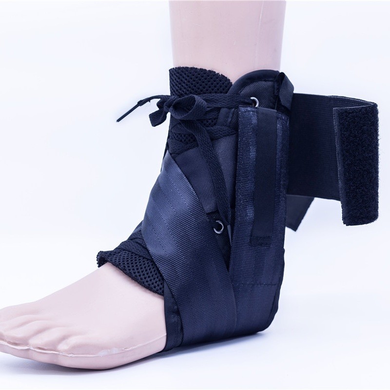 Lace-up Sport Strap Ankle Brace With Plastic Stays