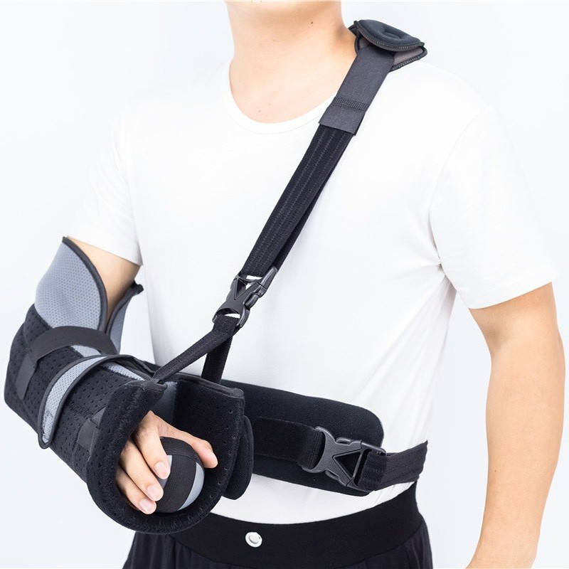 Extension Shoulder Immobilizer With Metal Supports