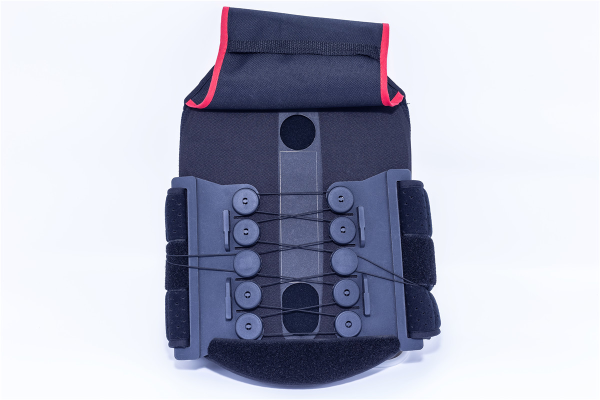 back brace with stays