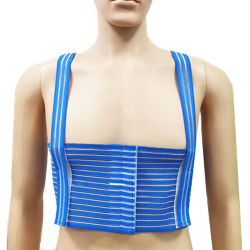 Elastic rib belt with suspenders