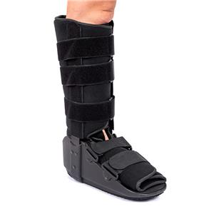 Botas altas transpirables para caminar con tiras de aluminio para fractura de pierna