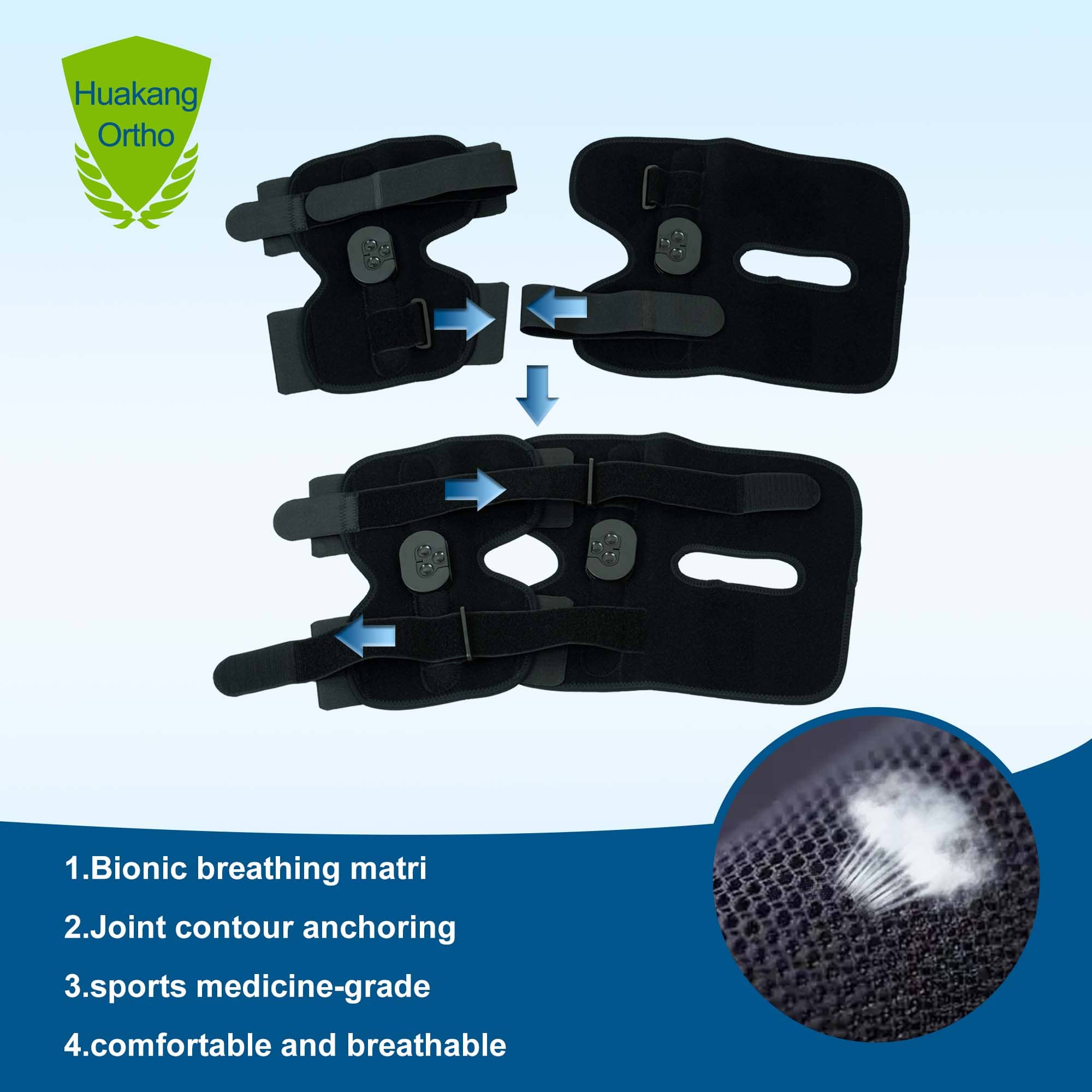 knee brace fitting steps
