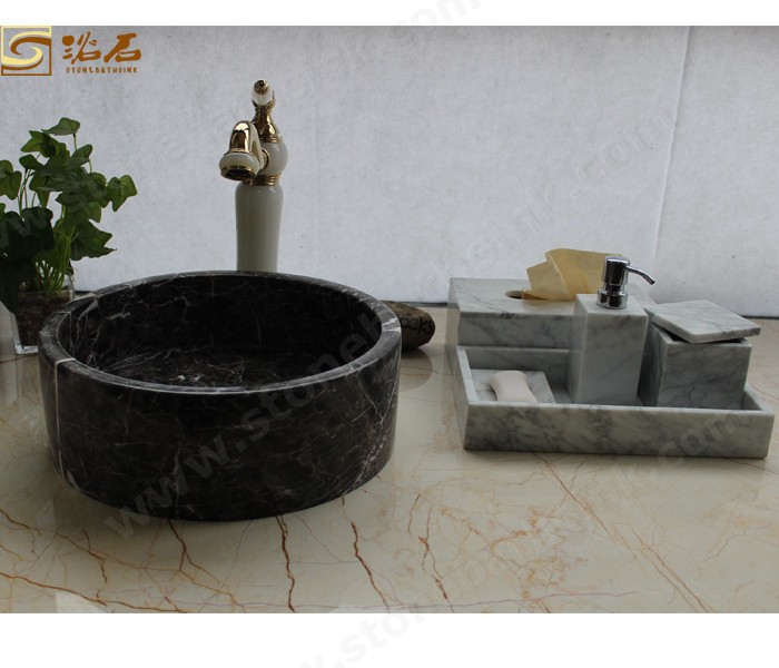 China Hang Grey Marble Above-Counter Washbasin