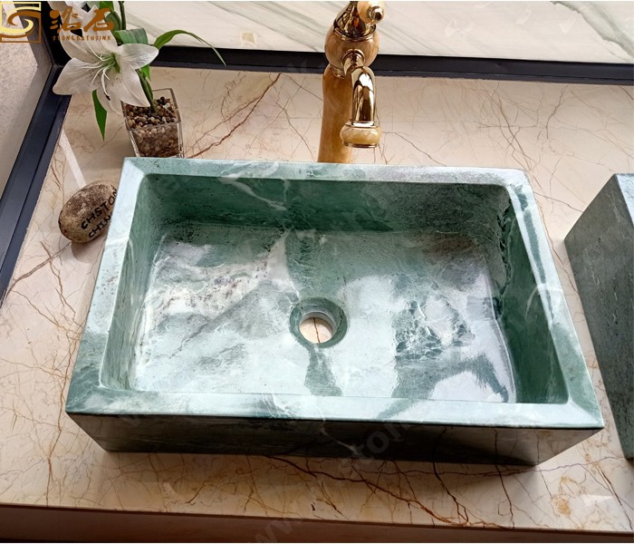 Ever Green Marble Bathroom Sink