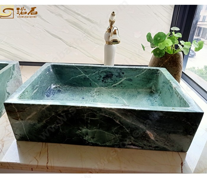 Ever Green Marble Bathroom Sink
