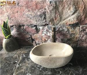 Lavabo de baño Yellow River Stone