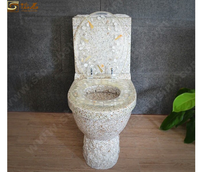 Yellow Rust Granite Toilet