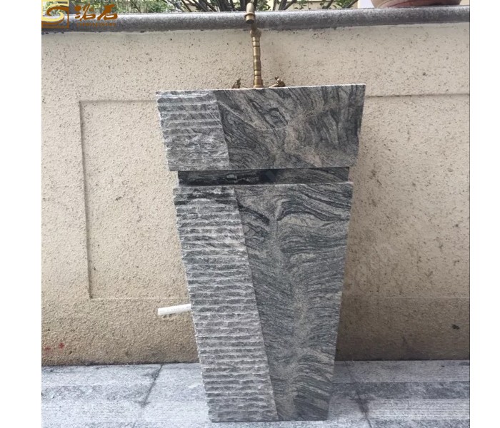 China Juparana Granite Pedestal Sink