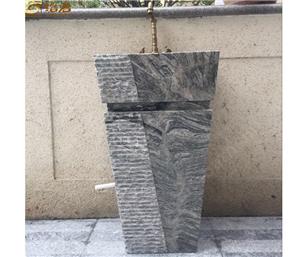 Fregadero del pedestal del granito de China Juparana
