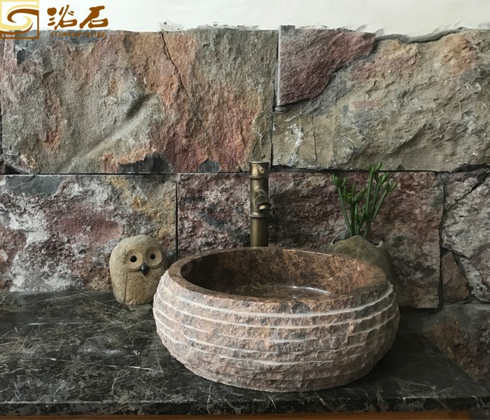 Китай Умывальник для ванной из мрамора и кофе, производитель