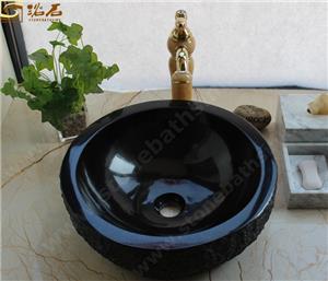 Umywalka z czarnego granitu Shanxi