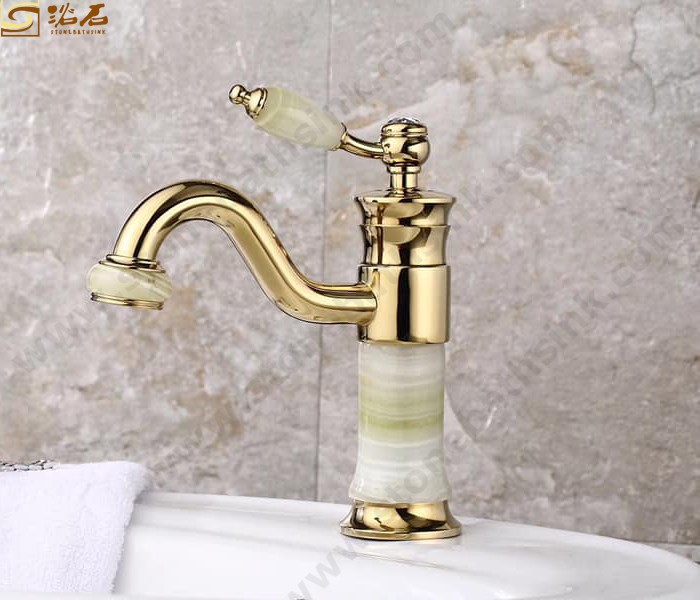 Green Onyx Short Free Standing Faucet