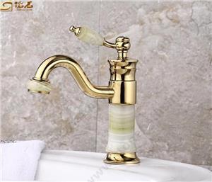 Robinet autoportant court vert Onyx