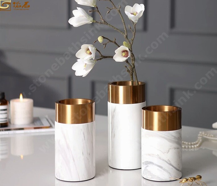 Ariston Marble Candle Holders