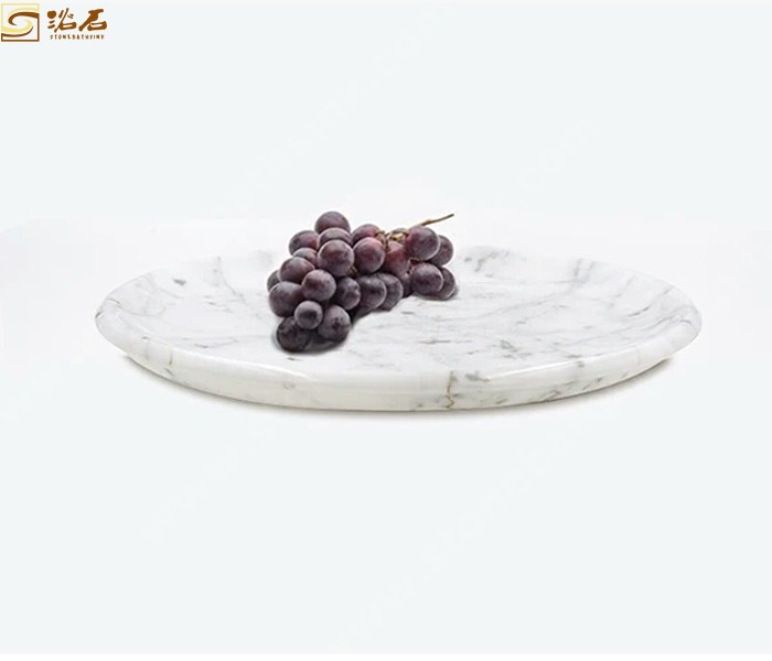 Bianco Carrara White Marble Fruit Platter