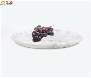 Bandeja de frutas de mármol blanco Bianco Carrara