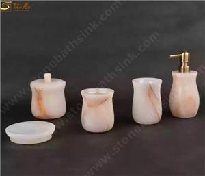 Witte Onyx badkameraccessoiresets