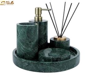 Indiase groen marmeren badkameraccessoires