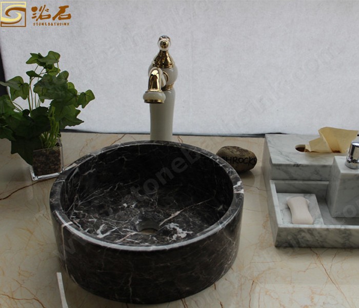 China Hang Grey Marble Above-Counter Washbasin