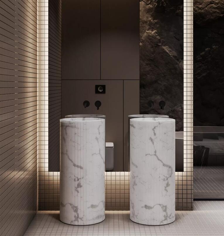 Lavabo sur pied de salle de bain d'hôtel Austrila