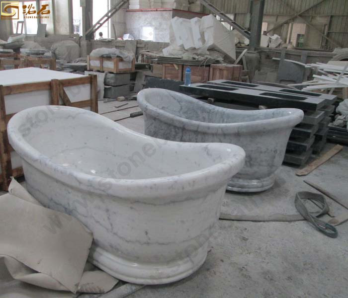 Китай Китайская ванна из белого мрамора Guangxi в ванной комнате, производитель