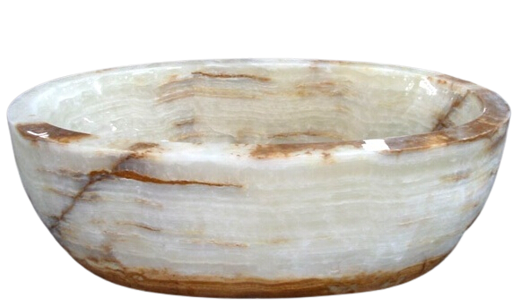 La lujosa elegancia de las bañeras de piedra Onyx