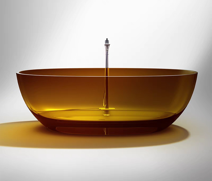 Nieuwe collectie modern vormgegeven vrijstaande badkuip met massief oppervlak CHR-SB-A900
