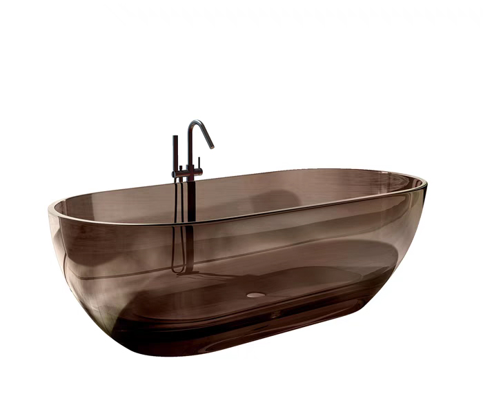 Hot Sale Oval Freestanding Transparent Bathtub CHR-SB-A9003