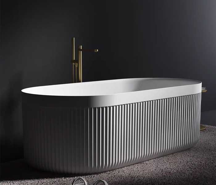 High-quality Freestanding Artificial Stone Bathtub CHR-SB-A9006