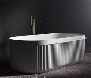 Baignoire autoportante en pierre artificielle de haute qualité CHR-SB-A9006