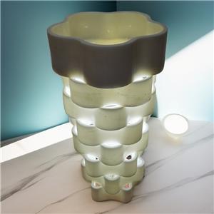 Fregadero de pedestal con diseño floral de mármol blanco de Carrara de Italia