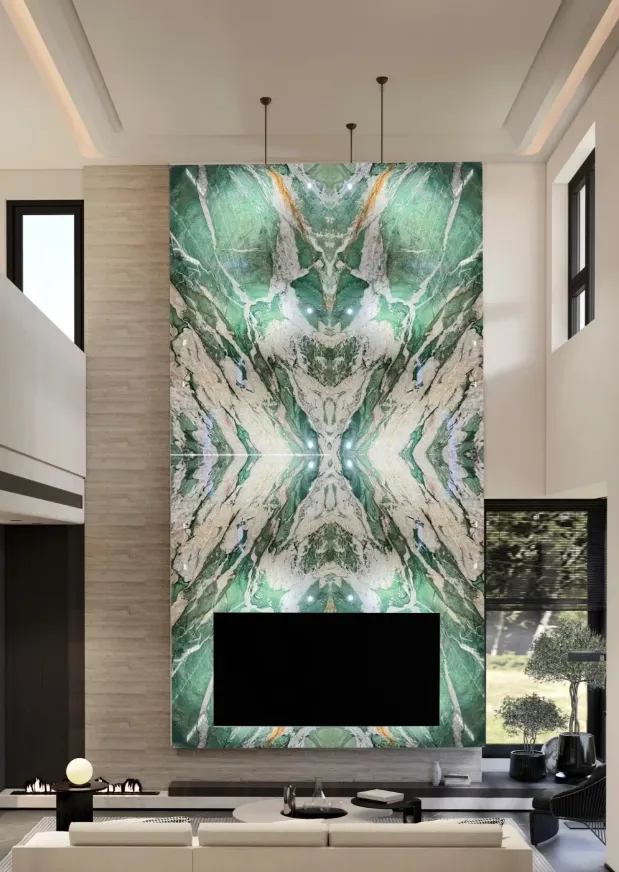 Do you think how to best utilize the texture and color of natural stone in bathroom spaces?