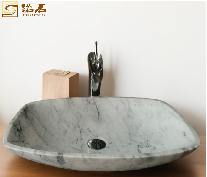 Waschbecken aus weißem Carrara-Marmor aus China