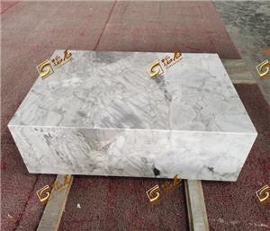 Da Vinci Grey Panda Marble Stone Rectangular Coffee Table