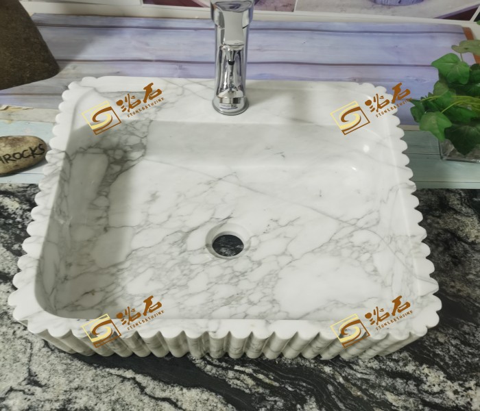 Sangarila Green Marble Rectangular Sink