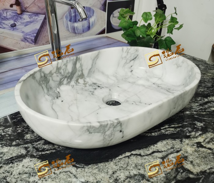 Shangrila Marble Sink Oval Shape With Good Price