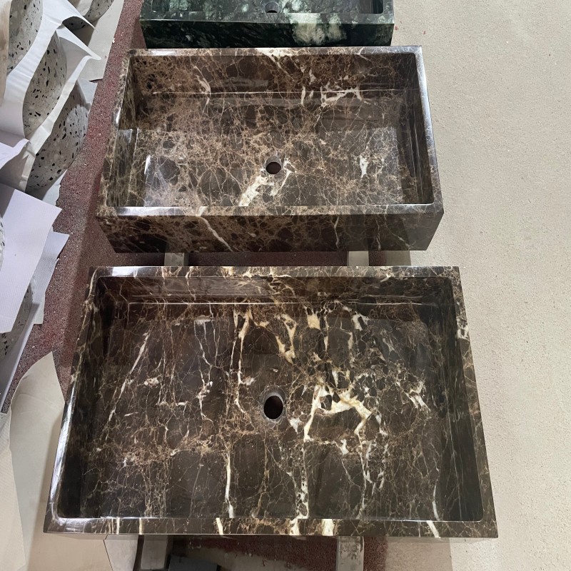 Emperador Dark Marble Basin war stolz auf Ungarn