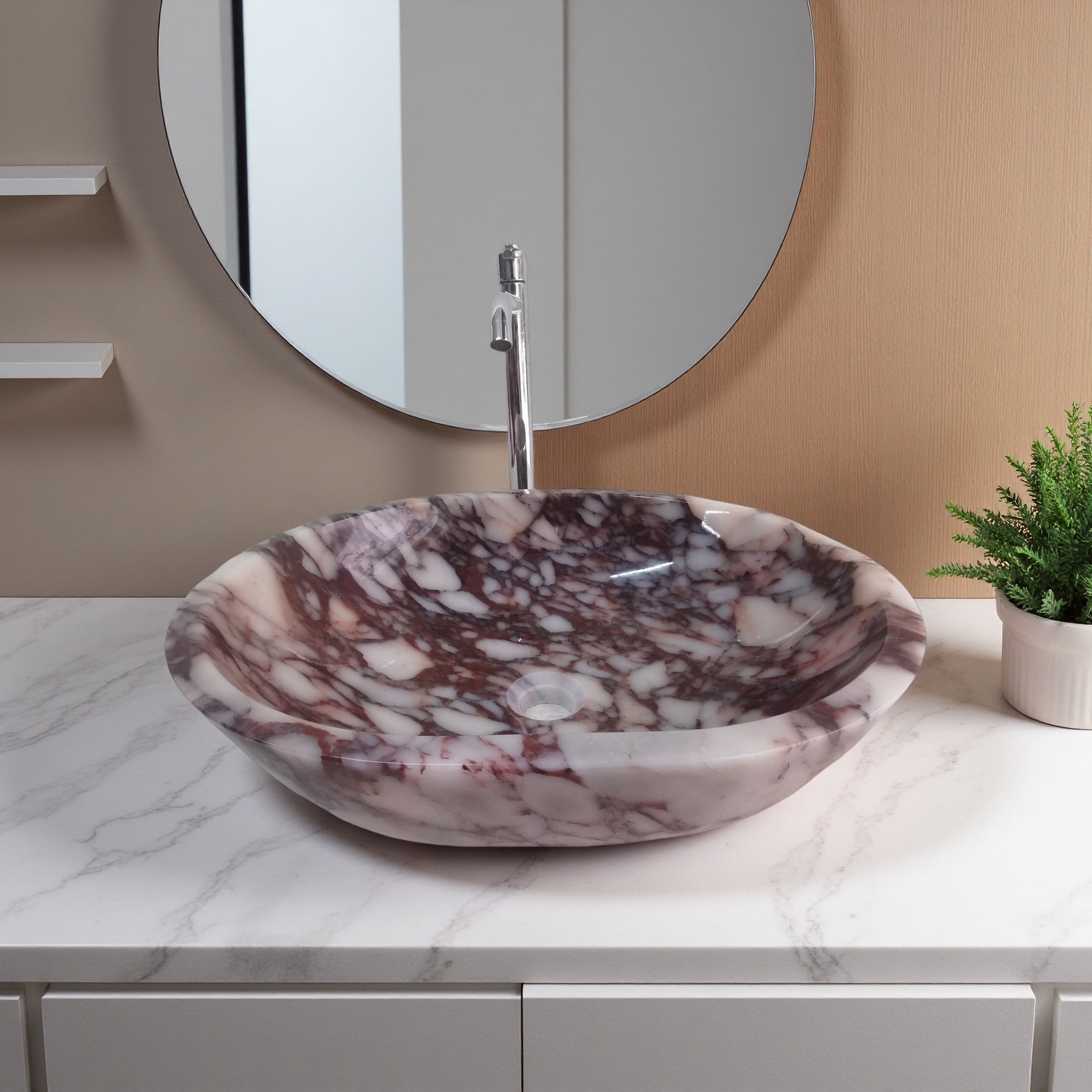 viola purple marble