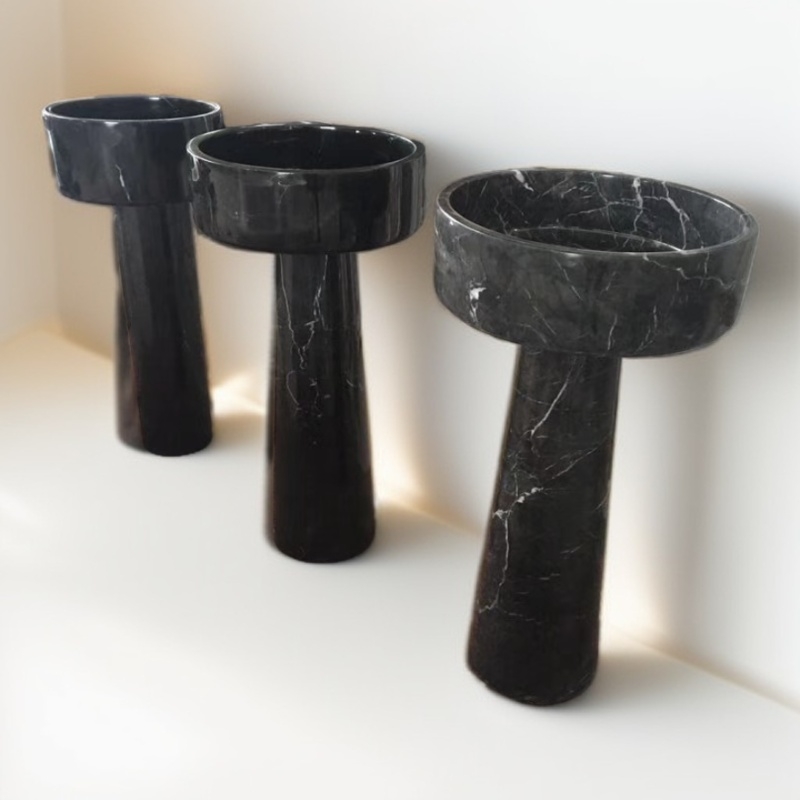 marble pedestal sink