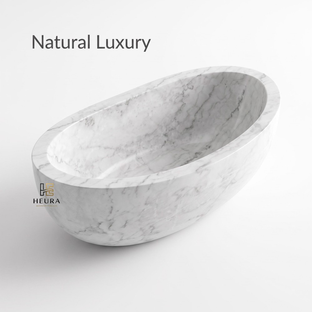 natural stone seamless bathtub