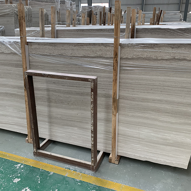 White Wood Grain Marble