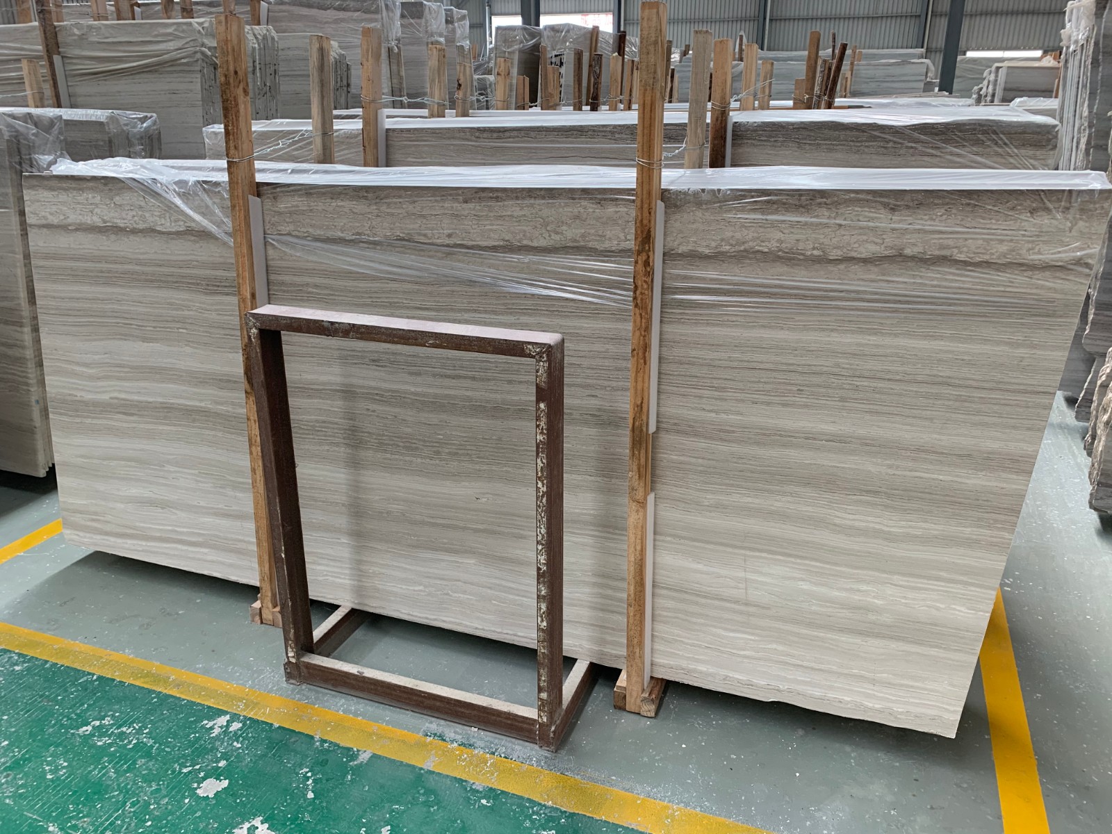 White Wood Grain Marble