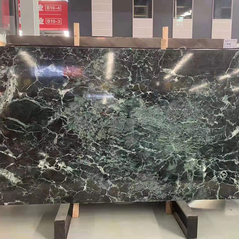 Snow Flake Green Marble