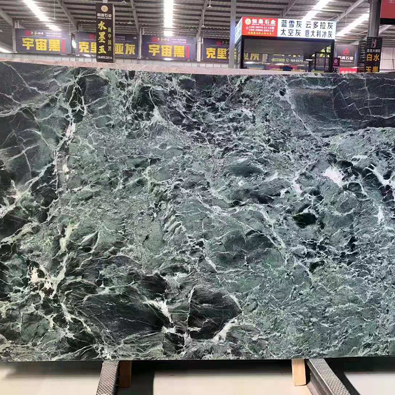 Snow Flake Green Marble