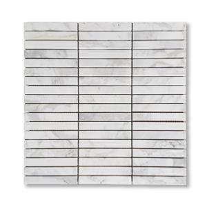 Carrara White Marble Rectangle Mosaic