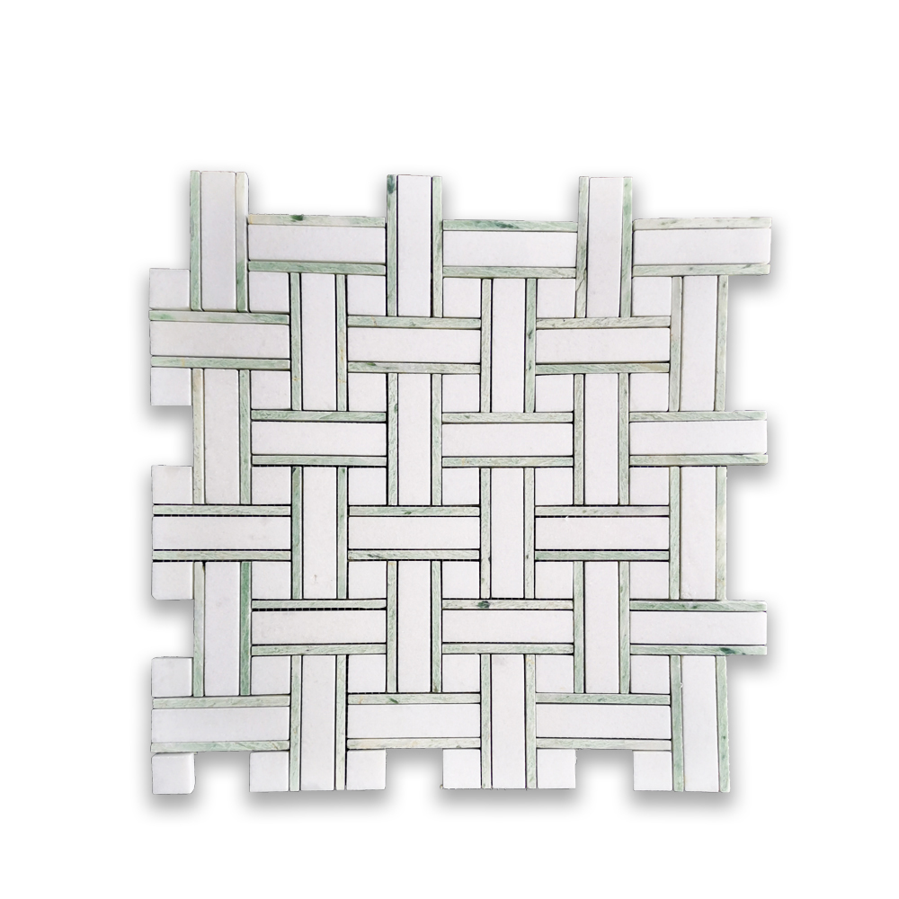 Carrara White Marble Rectangle Mosaic