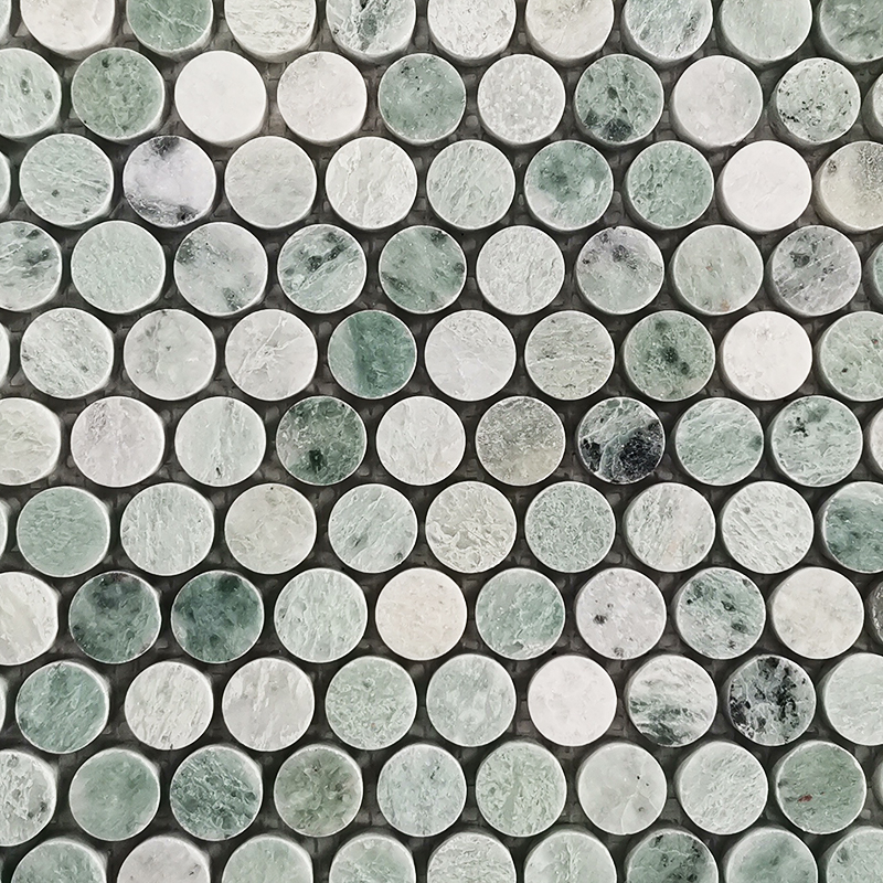 Emerald Marble Round Mosaic