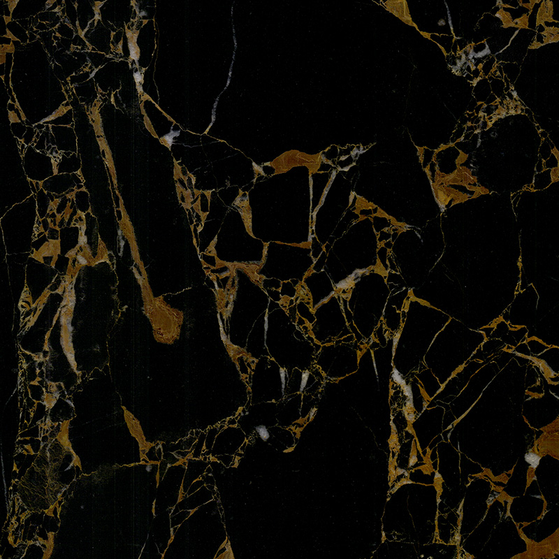 Athens Black Gold Flower Marble